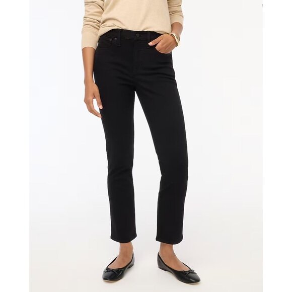 J. Crew Factory Essential Straight Jean All Day Stretch Black Size 27 New W/ Tag - Picture 1 of 5